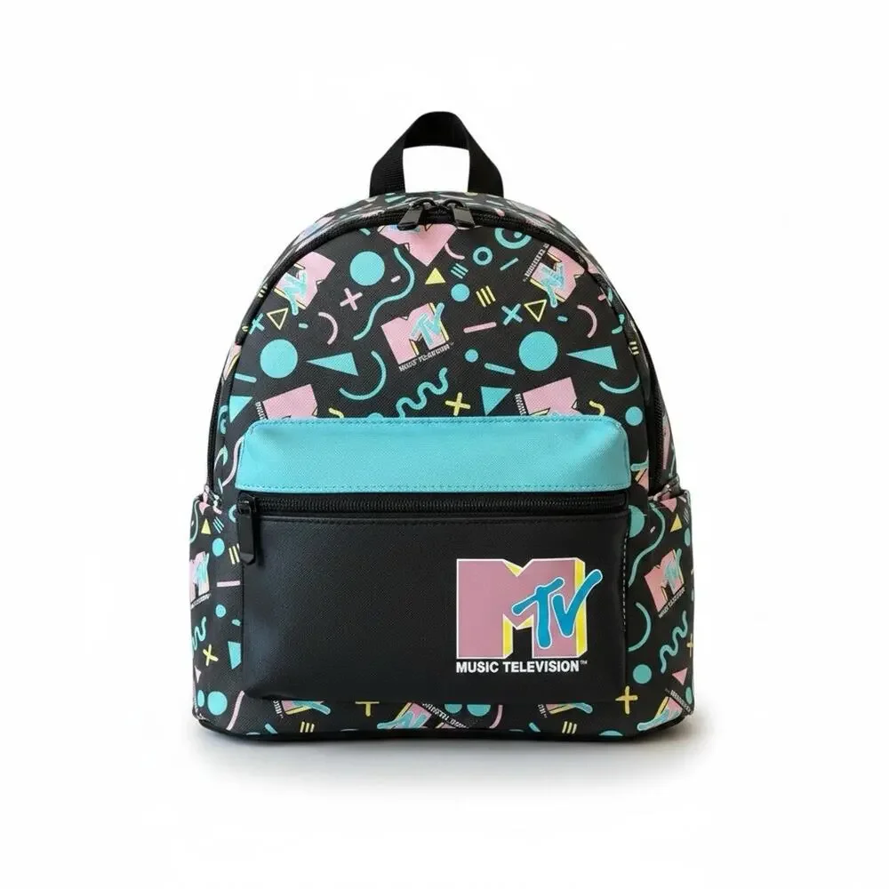 MTV Mini Backpack Retro Vintage 80s 90s Memphis Concert Dopamine Geometric Y2K